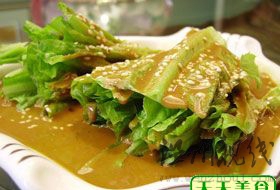 芝麻醬拌生菜 菜譜圖片