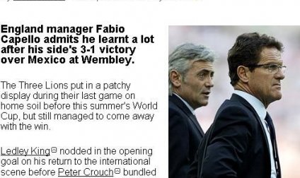 卡佩羅不滿英格蘭只會(huì)打防反 魯尼輕傷被迫堅(jiān)持