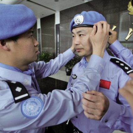 我市8名“藍盔”赴非洲維和(圖),溫州 警官 非洲利比