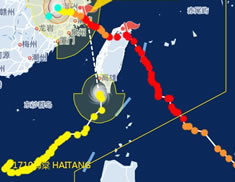臺風納沙登陸福建