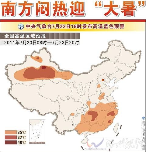 我國大部分地區(qū)進(jìn)入最熱時(shí)期 多地氣溫超35℃