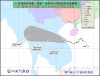 溫州臺風(fēng)海棠路徑 18號熱帶風(fēng)暴海棠將登陸越南中部