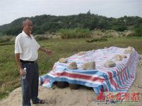 汕頭市濠江區(qū)葛洲村黃林財默許開發(fā)商陳茂泰毀祖墳
