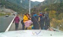 河南洛陽開往紹興柯橋的河南籍客車 到永嘉境內諸永