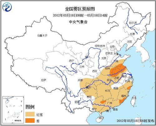全國霧區預報圖