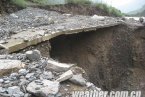 甘肅隴南暴雨致多路段受損 甘肅暴雨