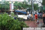 臺風啟德來襲 廣東防城港遭殃出現持續降雨