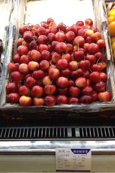 蘇州超市天價櫻桃398元一斤