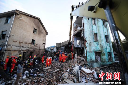 寧波慈溪鍋爐爆炸事故現場