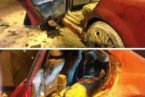 煙花車內(nèi)爆炸 溫州帆影廣場馬自達(dá)車內(nèi)煙花爆炸