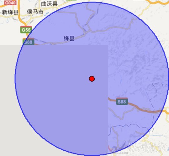 4月4日運(yùn)城垣曲縣和聞喜縣交界發(fā)生3.5級地震