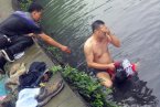 蒼南公安局金鄉派出所51歲民警張光聰污水河里救跳