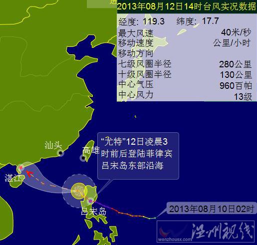 臺(tái)風(fēng)尤特開(kāi)始影響廣東沿海