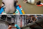 潮南水災 2013汕頭潮南水災后陳店鎮群眾展開積極自