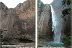 大龍湫瀑布斷流 持續(xù)干旱雁蕩山大龍湫景區(qū)瀑布出現(xiàn)