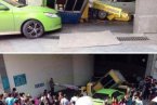南寧國貿車禍 9月8日南寧國貿中心停車場發生車禍