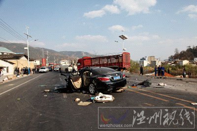 玉通公路漢邑至水磨村路段車(chē)禍