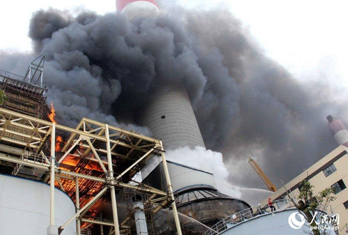 嘉興港區(qū)發(fā)電廠(chǎng)火災(zāi)