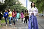 湖南衡師院英語老師穿漢服上課 被封神仙姐姐