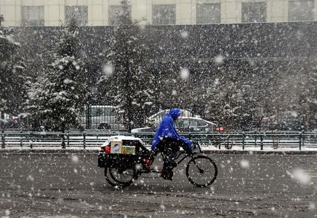 哈爾濱罕見(jiàn)5月飛雪 5月2日哈爾濱下雪了
