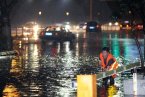 貴陽冰雹暴雨 道路出現嚴重積水