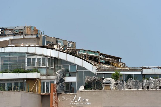 北京最牛違建別墅還在自拆中 耗時十個月仍未拆完