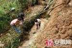 安徽歙縣暴雨山洪暴發(fā) 洪水淹沒了村莊歙縣昌溪鄉(xiāng)昌