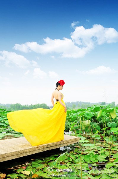 芙蓉姐姐變美艷荷花仙子