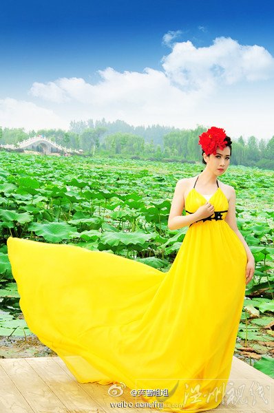 芙蓉姐姐變美艷荷花仙子