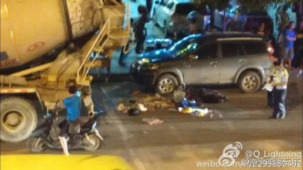 路人被工程車撞倒