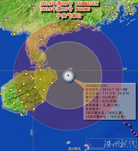 臺風威馬遜最新路徑