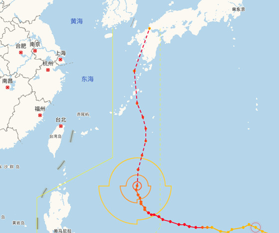 臺風(fēng)夏浪最新路徑圖