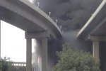 陜西西銅高速油罐車著火