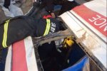 高速上救護(hù)車側(cè)翻致5死3傷
