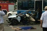 620南京重大車禍致2死 寶馬車超速闖紅燈撞散馬自達
