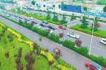山東土豪迎親車隊 開150輛車娶媳婦