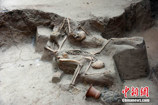 4千年前地震現(xiàn)場
