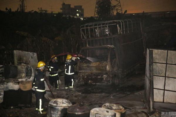 廣東東莞發生火災