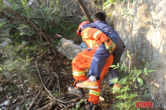 三名游客被困野長城成功獲救