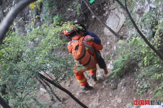 三名游客被困野長城成功獲救