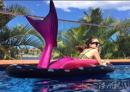 昆凌變身美人魚