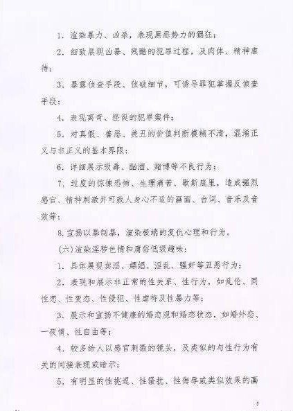 電視劇內容制作通則