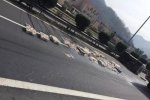 樂清高速車禍 小貨車側翻海鮮差點遭哄搶