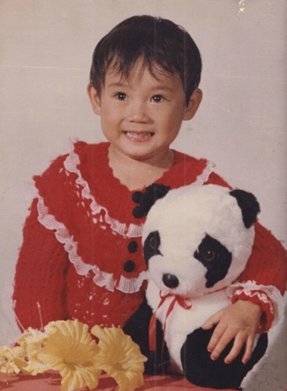 袁姍姍曝童年照
