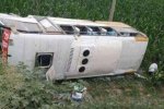 陜西大巴側翻 7月31日興平車禍26人受傷