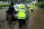 妮妲登陸深圳帶來暴雨 羅湖區(qū)筍崗寶安路口積水達(dá)