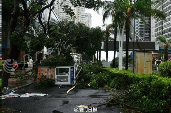 臺(tái)風(fēng)莫蘭蒂襲擊廈門