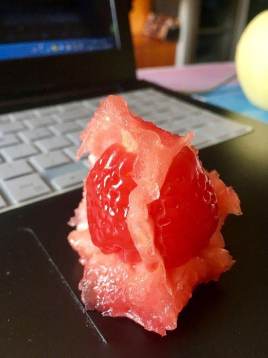 西紅柿里吃出草莓