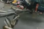 客車翻車致19人遇難