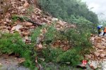 湖南炎陵暴雨山體塌方